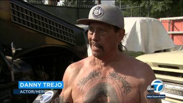 Actor Danny Trejo helps save baby trapped in overturned car in Sylmar | ABC7